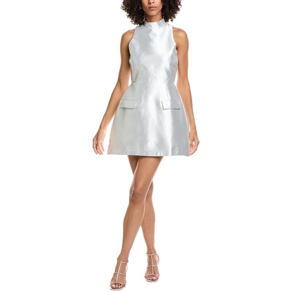 Amanda Uprichard Womens  Everhart Dress, Gray